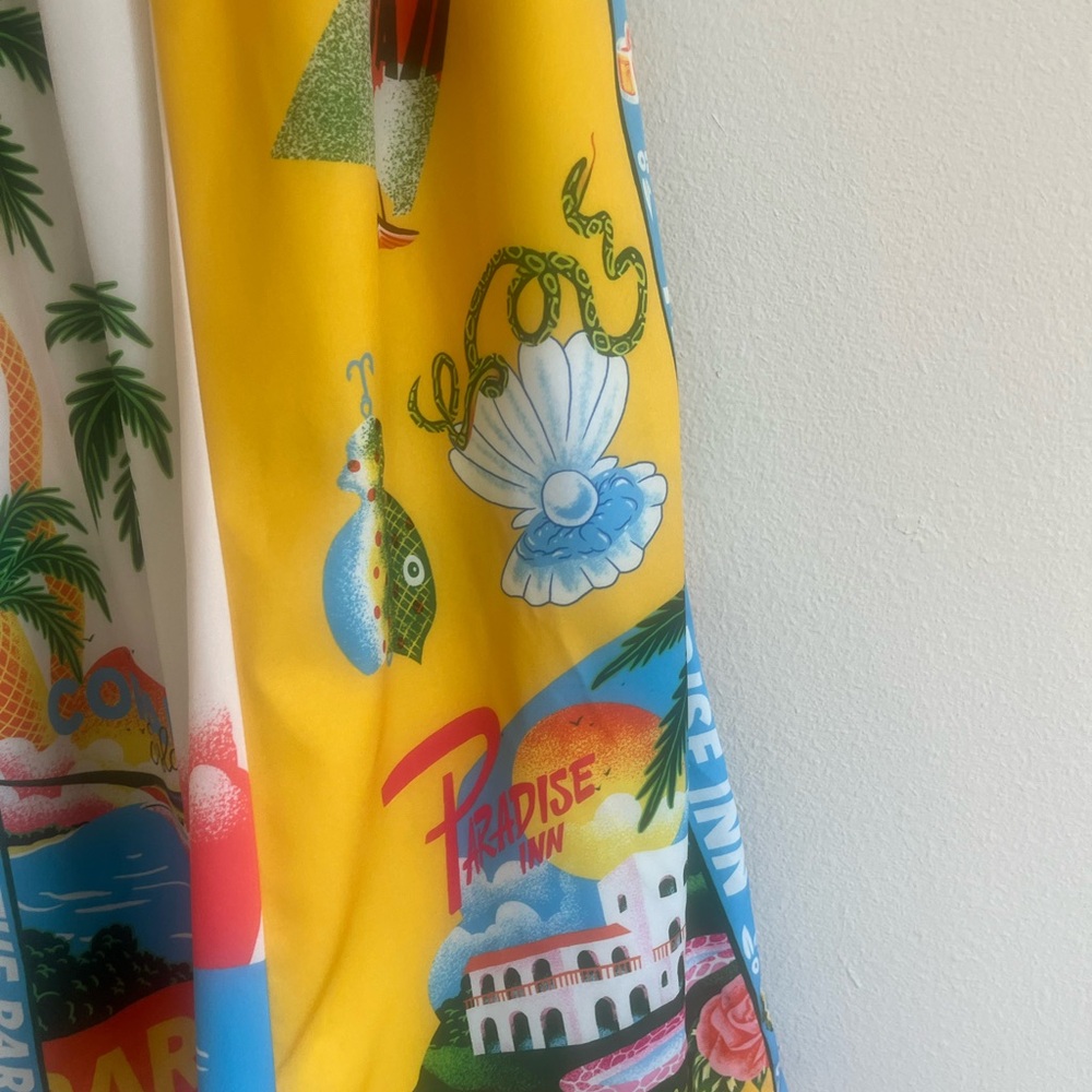 Colorful Tropical Print Women's Jumpsuit - Picture 10 of 13